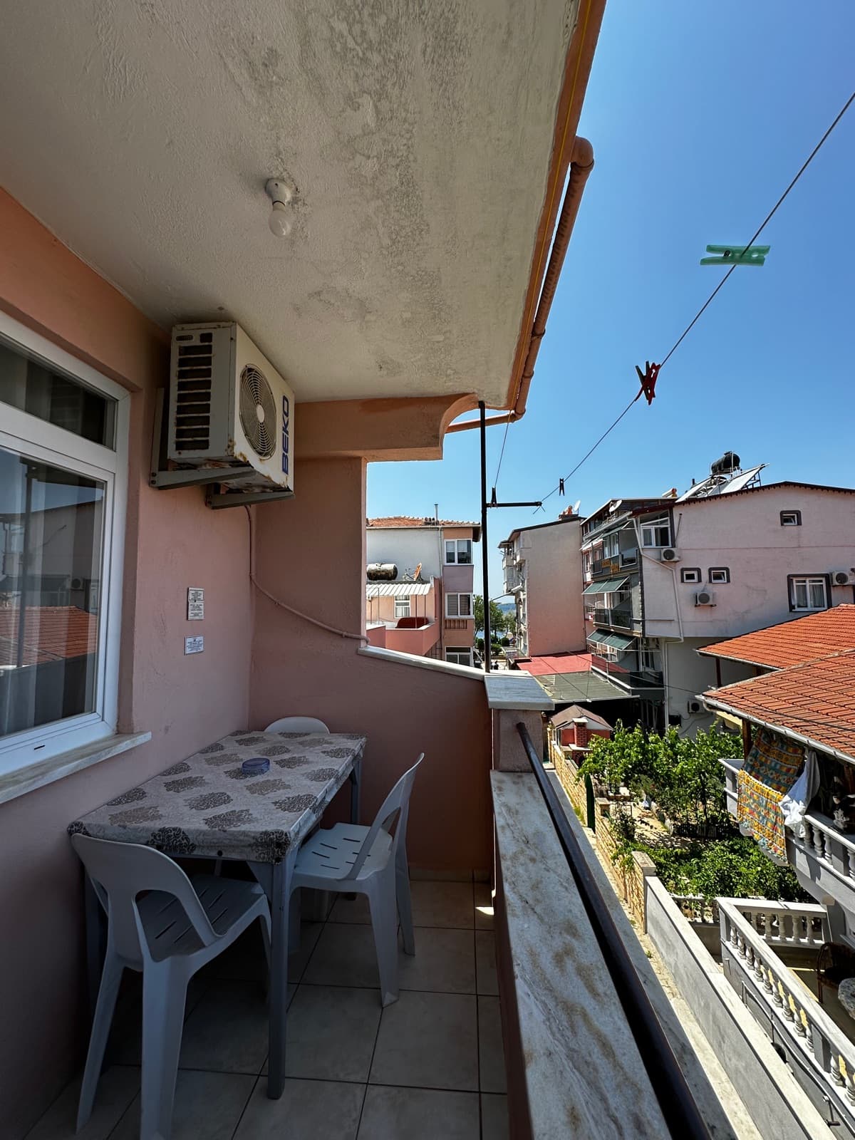 Işık Apart balkon görünümü